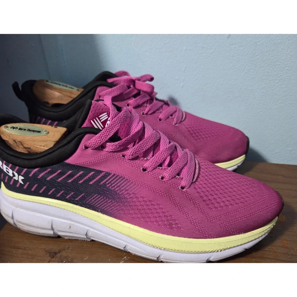 RBX Womens Size 10 Pink Black Running Shoes Athletic Sneakers EF10325 CERTI-GR